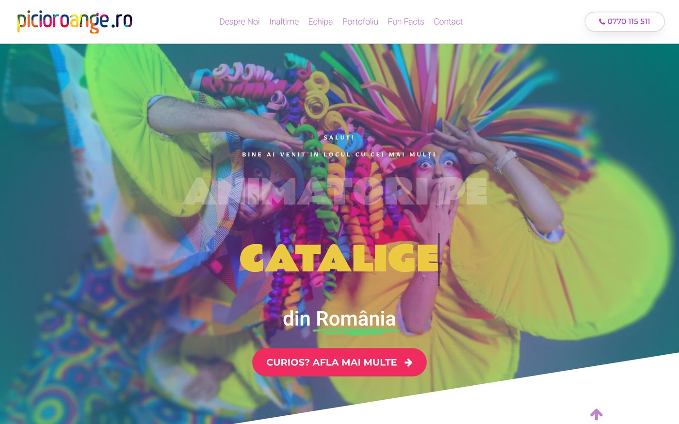Picioroange — cum arată pe desktop